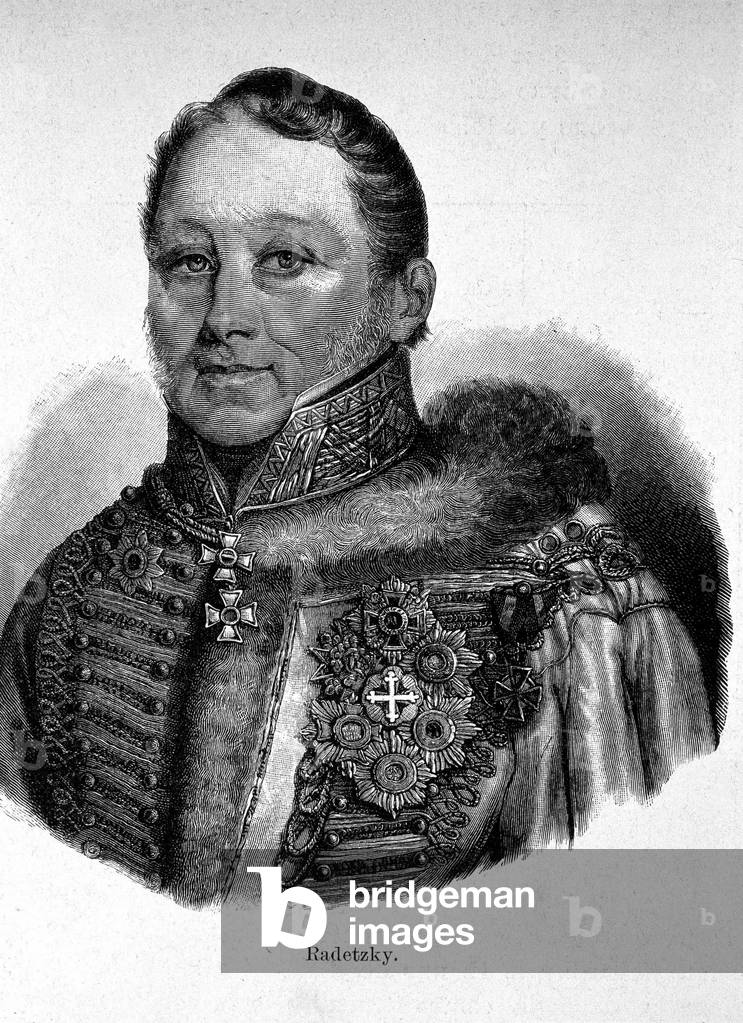 Portrait of Joseph Radetzky, Count von Radetz (1766 - 1858), Austrian Feld-Marechal.