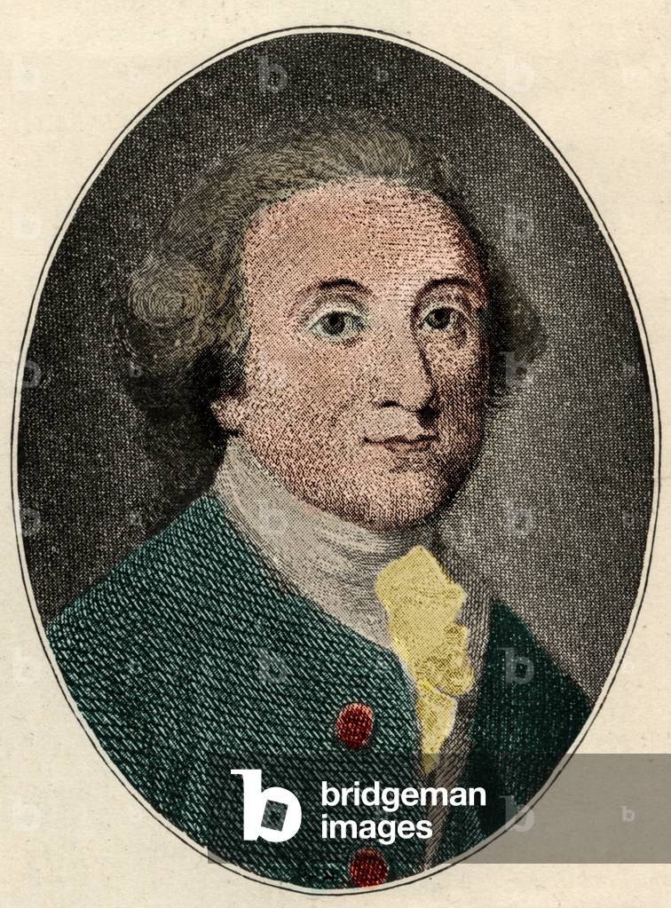 Image of Engraving depicting Portrait of William Whitehead (English poet) (1715-1785). 1701 by French Artist