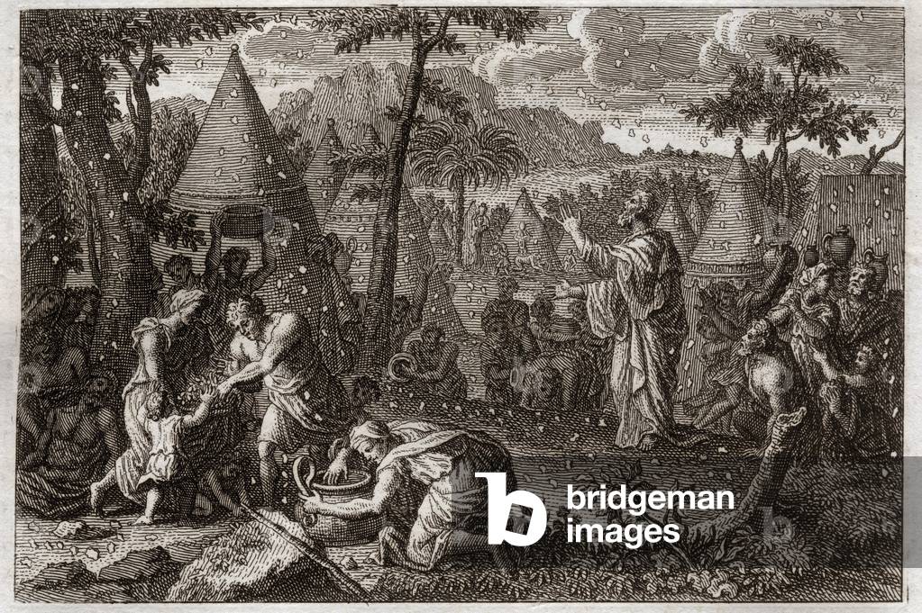 Image of Engraving depicting Illustration for the Royaumont Bible 1811 by Unknown Artist, b/w