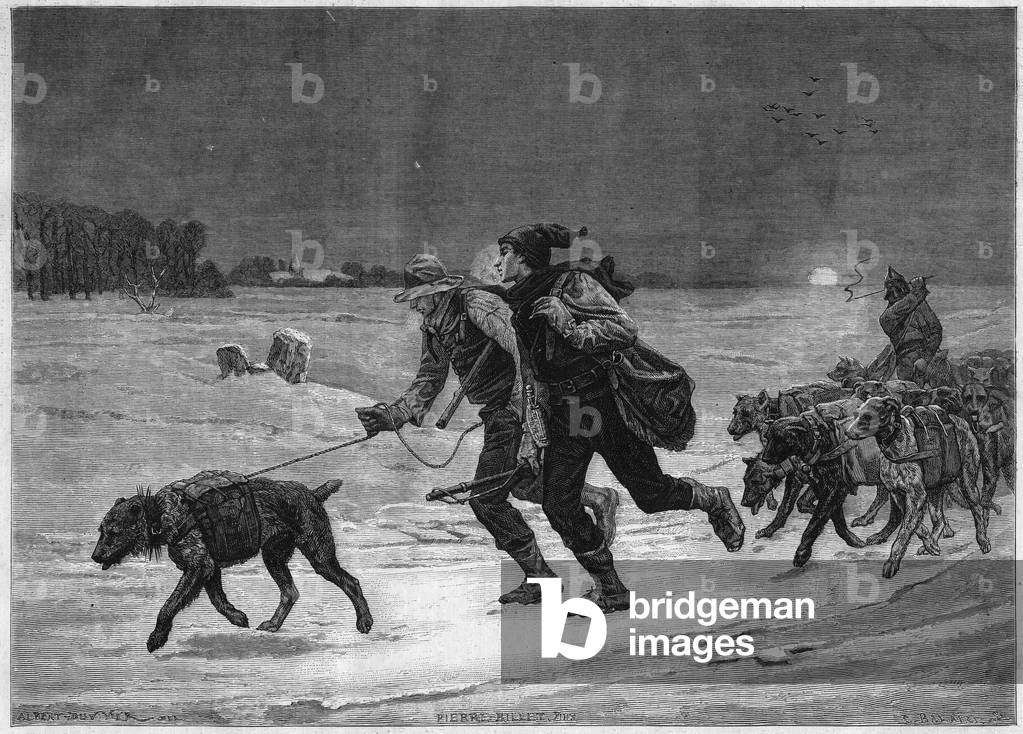 Tobacco scammers. Reproduction of the painting by Pierre Billet (1837-1922) presented at the Salon de 1874.