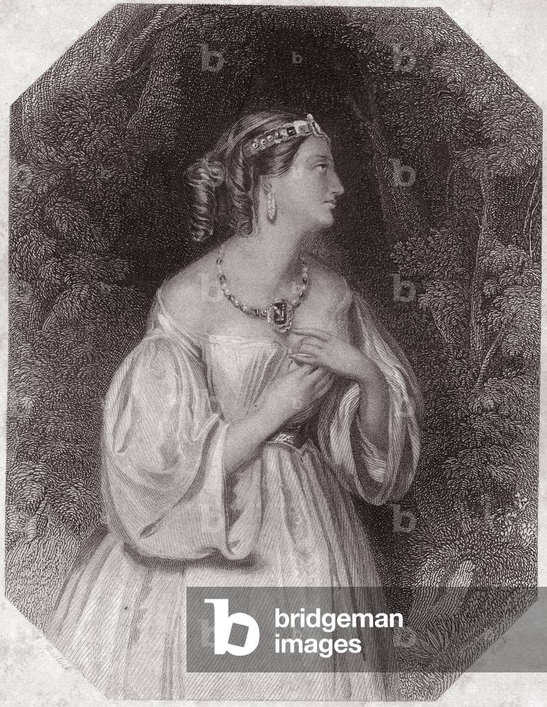 Lavinia, daughter of Titus, fiancee of Bassianus, 1838 (engraving)