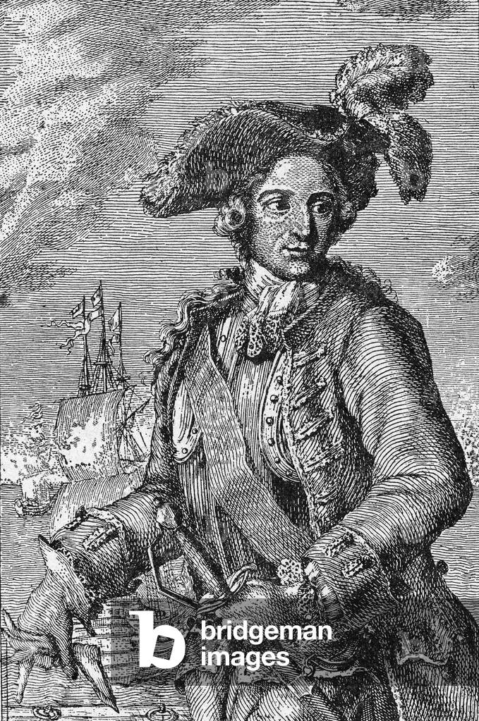 Portrait of Rene Duguay Trouin, French sailor.