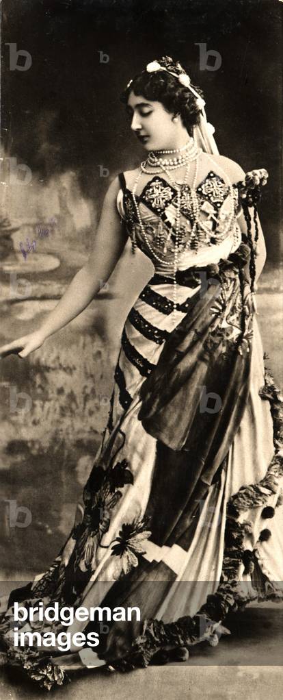 Portrait of Caroline (La Belle) Otero (1868-1965) (postcard)