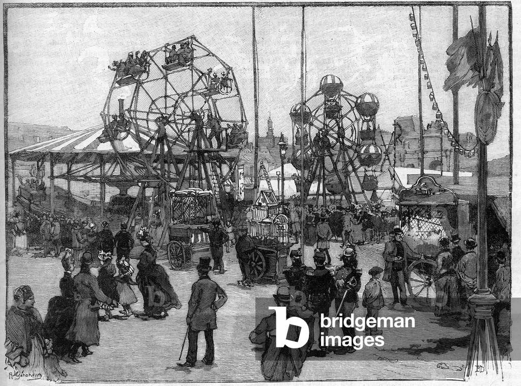 The games of the festival in Paris in 1888.