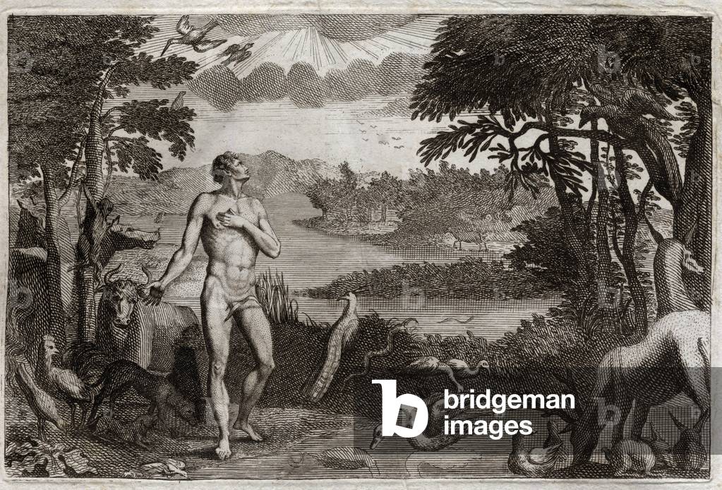 Illustration for the Royaumont Bible, 1811 (engraving)