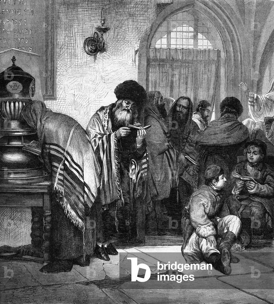 Polish Jews celebrating the great forgiveness (Yom Kippur).