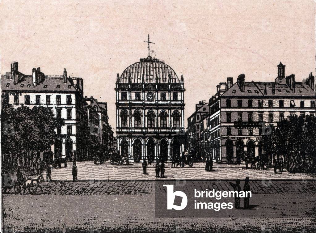 Le Havre, le theatre in “” Le monde illustrates 168 views”” No date (late 19th century)