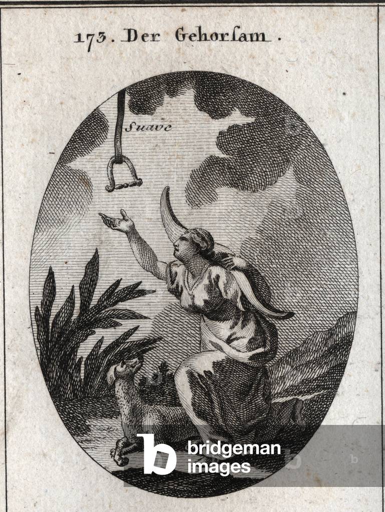 Illustration for Iconology or ideas from the sphere of passions and allegories, Vienna 1801 (engraving)