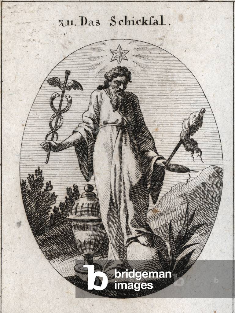 Illustration for Iconology or ideas from the sphere of passions and allegories, Vienna 1801 (engraving)