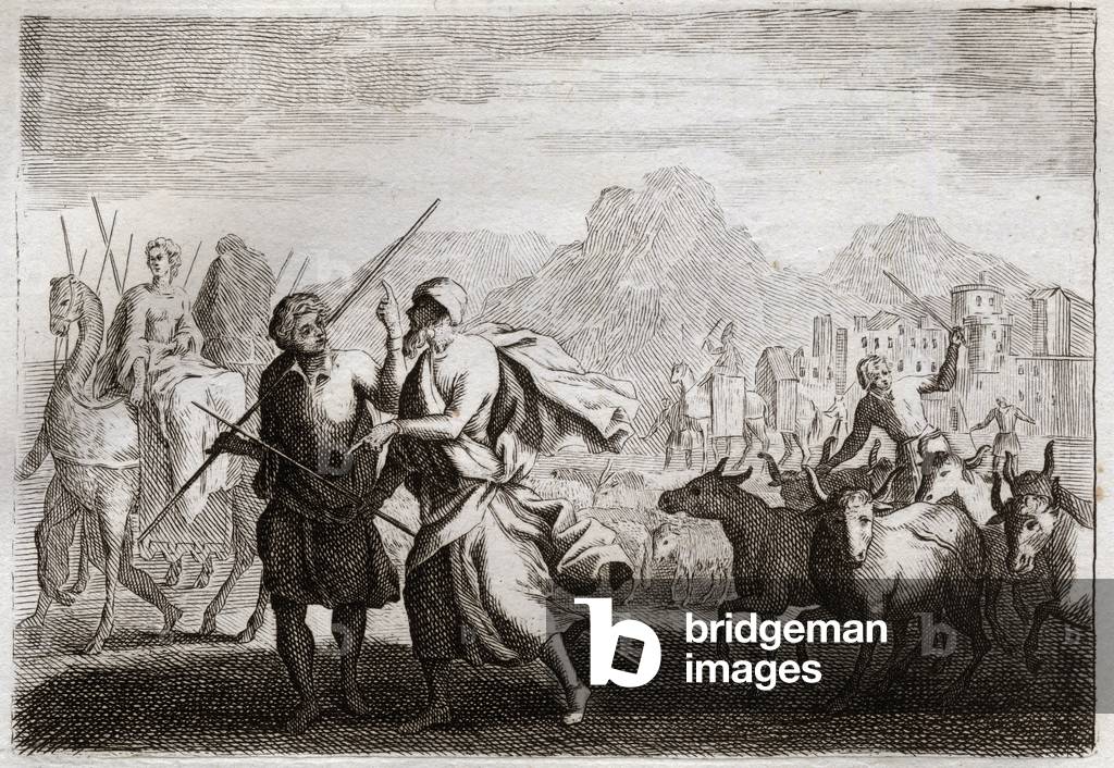Illustration for the Royaumont Bible, 1811 (engraving)
