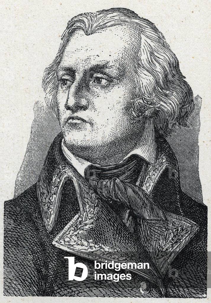 Portrait of Jean Francois (Jean-Francois) Berruyer (1737-1804) French general of the French Revolution.