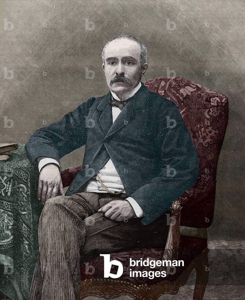 Georges Clemenceau (1841-1929), French politician in 1885.