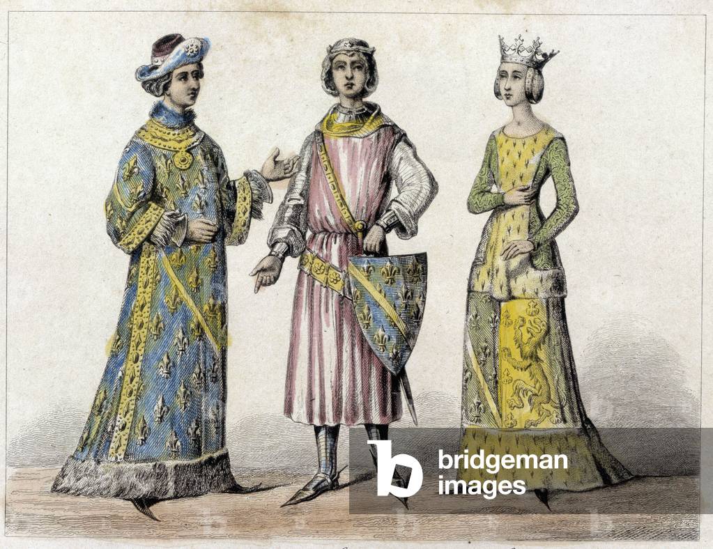 Robert of France and Beatrice of Burgundy, his wife, King of France.