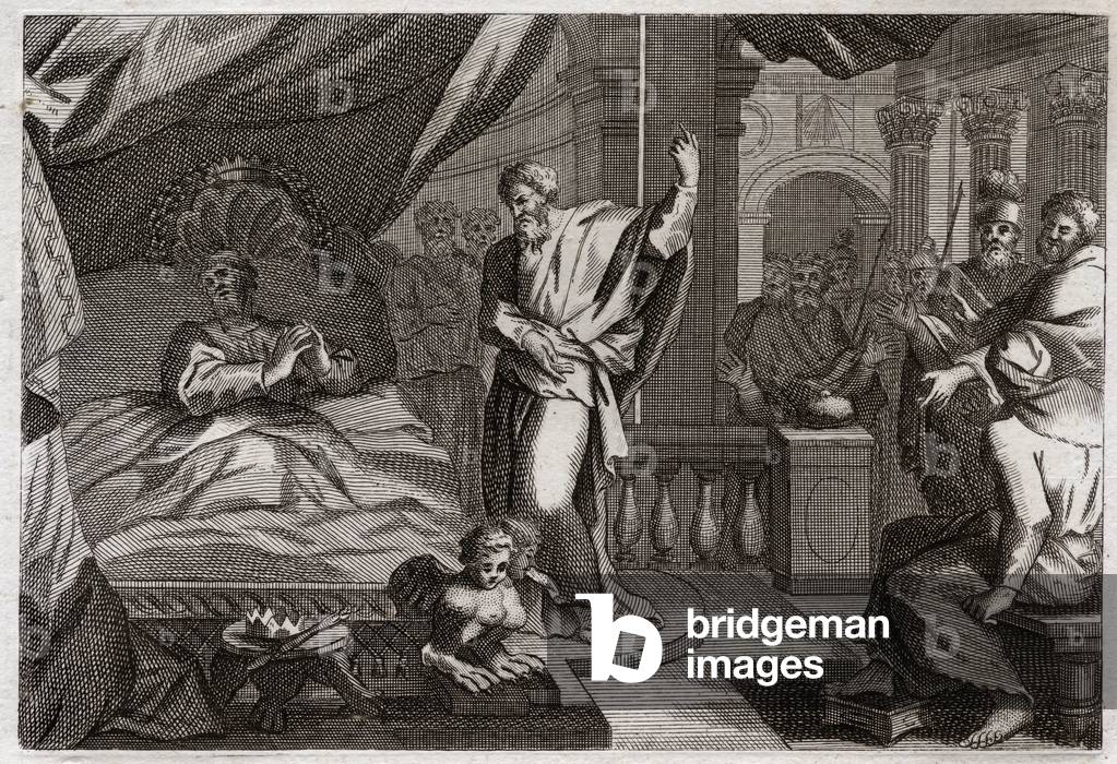 Illustration for the Royaumont Bible, 1811 (engraving)