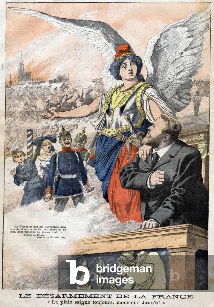 The disarmament of France: the wound is still bleeding Monsieur JaurÃ¨s - in Le Petiter Journal du 06/12/1903 (engraving)