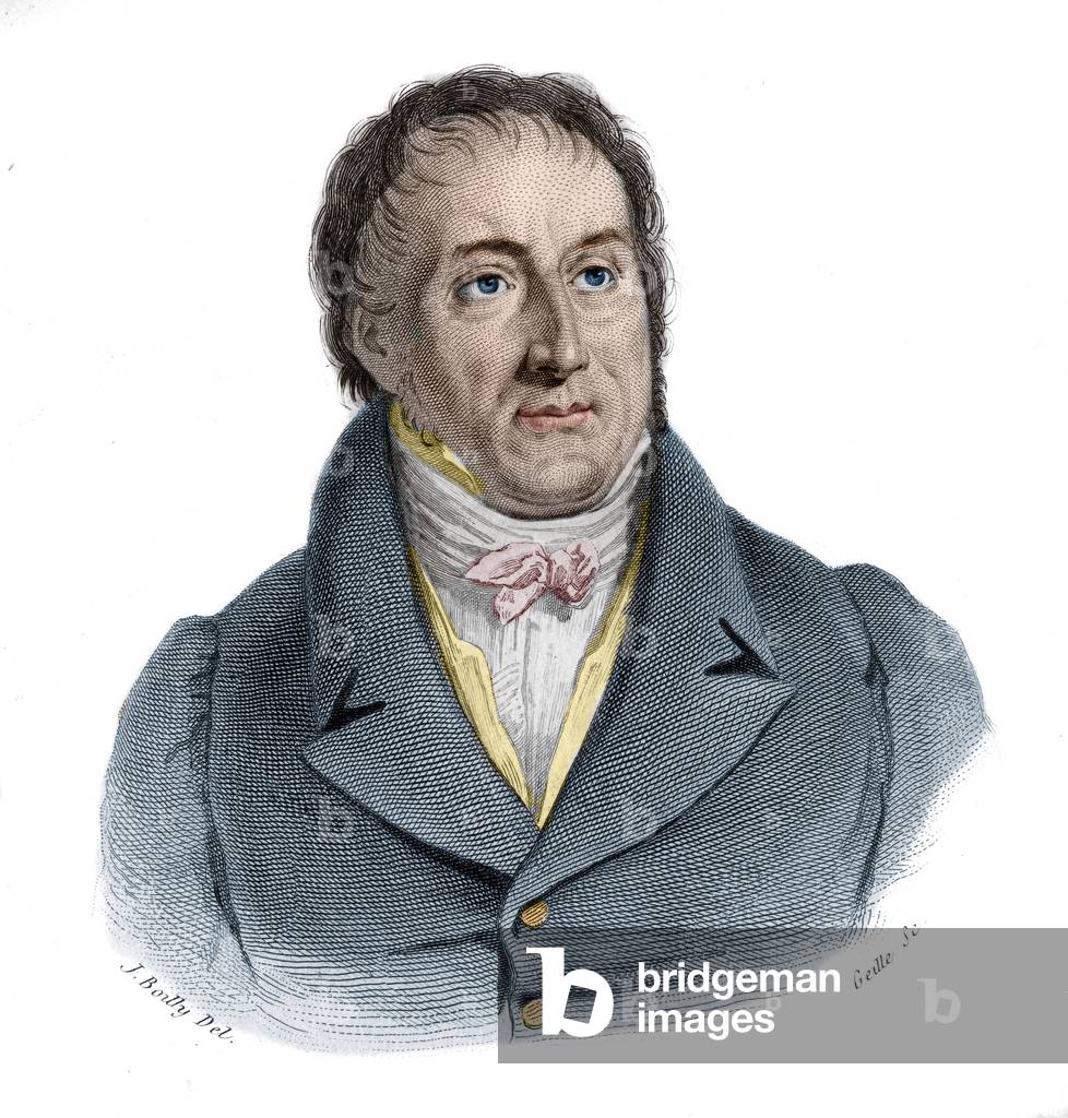 Portrait of Francois-Antoine (Francois Antoine) Jecker (1765-1834), French engineer, 1833 (engraving)