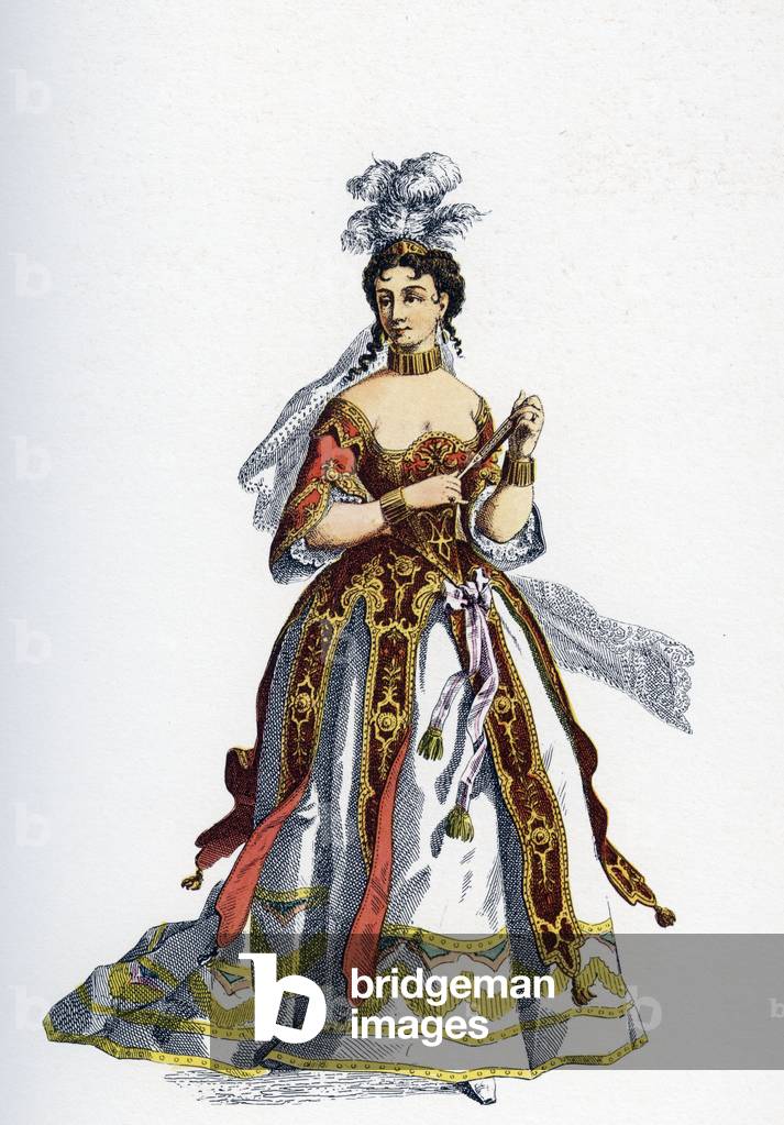 La Principessa di Elide - Illustrazione per opere d'arte completate di Moliere (incisione)