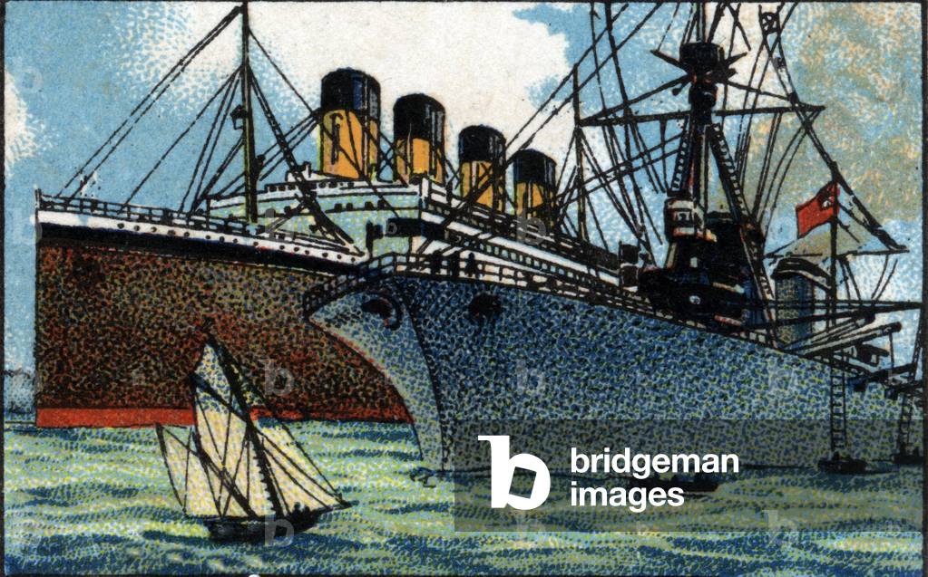 England: Bat and Transatlantic of the English Navy. 1936 (chromo)