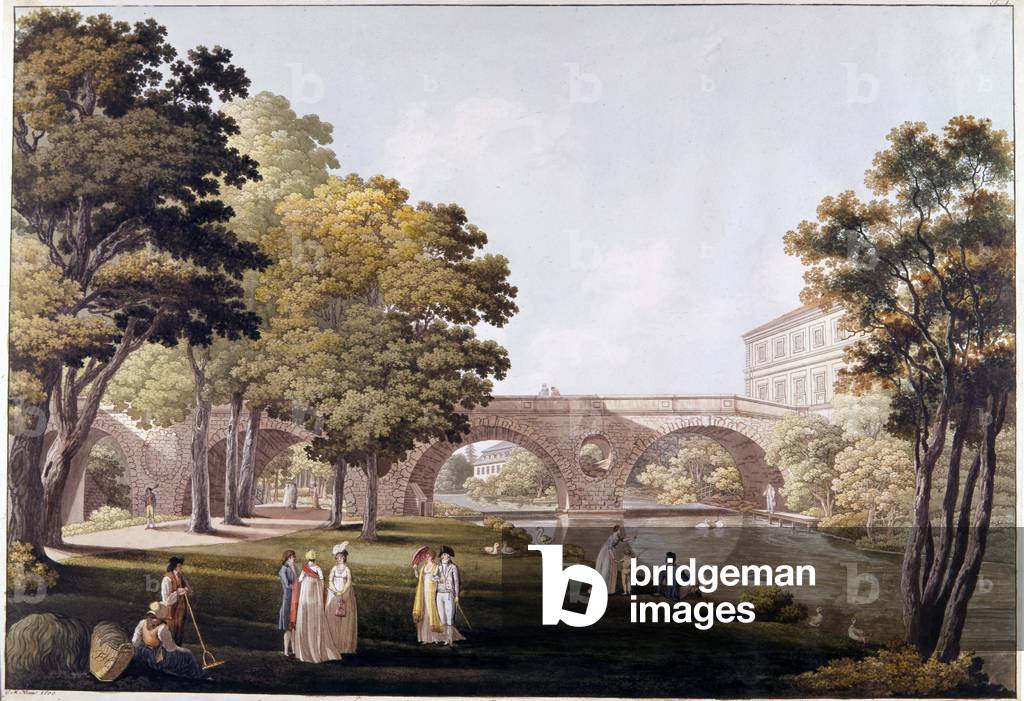 the castle park of the city of Weimar (Germany).