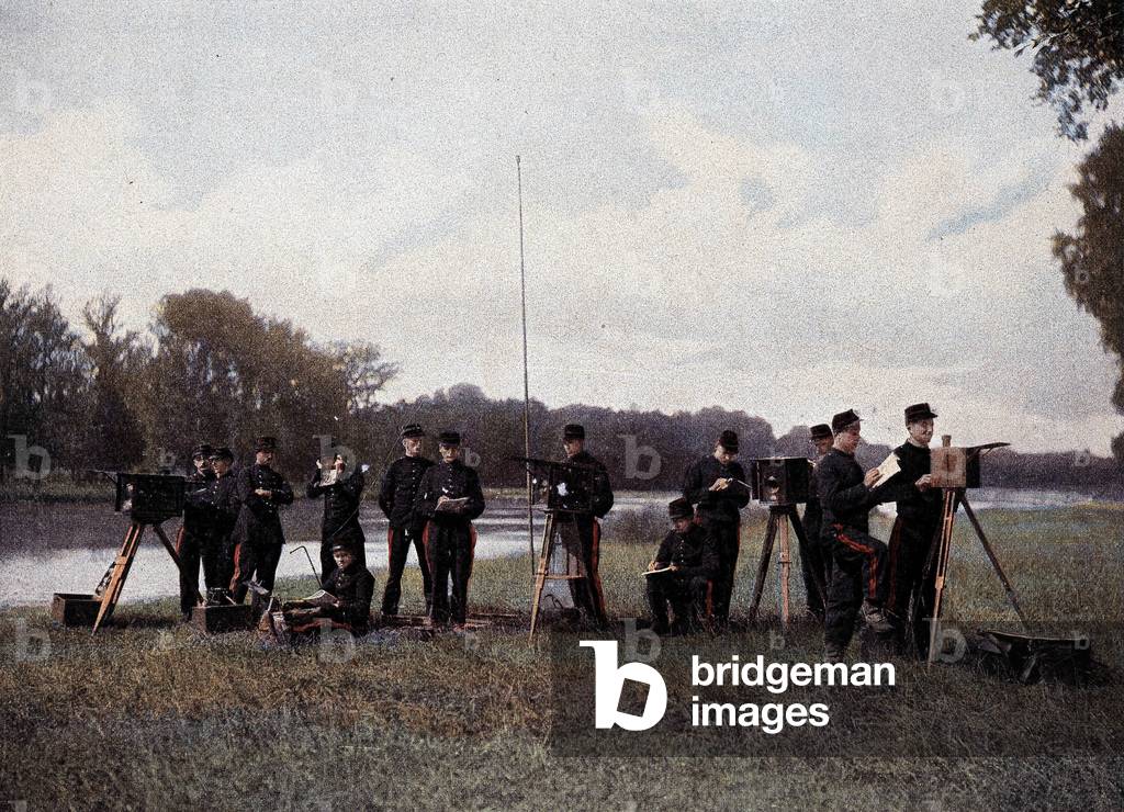 Electric and Optical Telegraphy - in “” Military Album””, 1892.