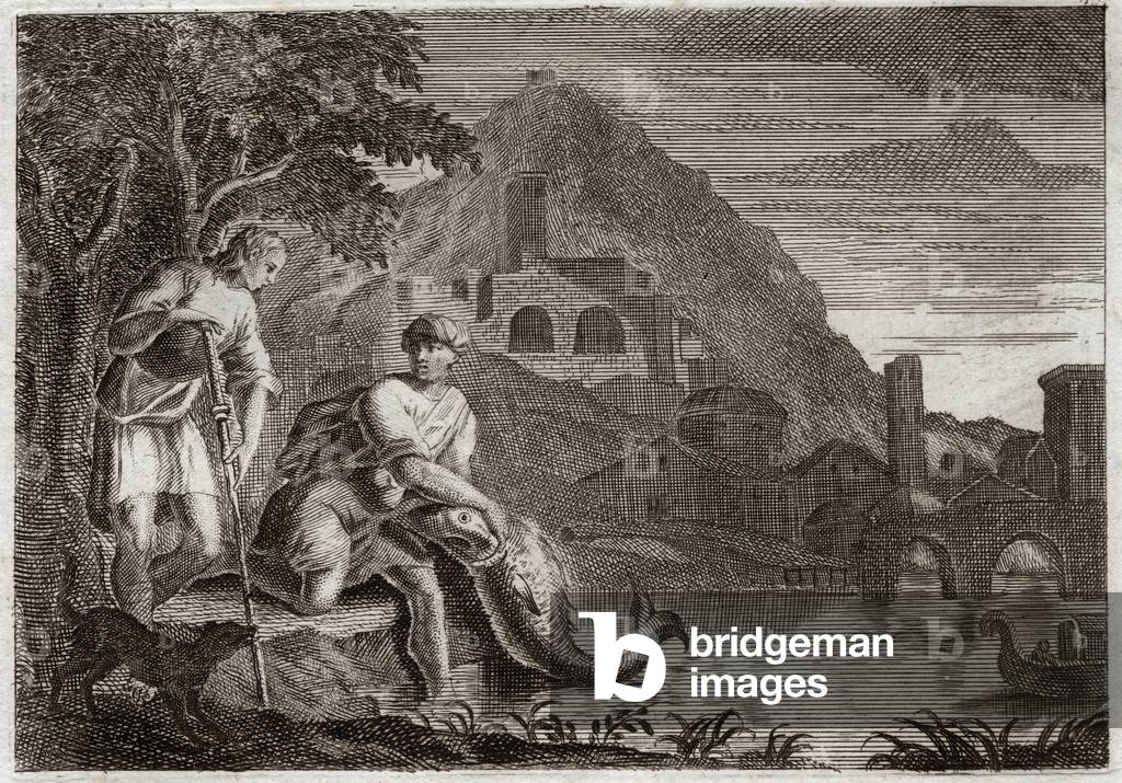 Illustration for the Royaumont Bible, 1811 (engraving)