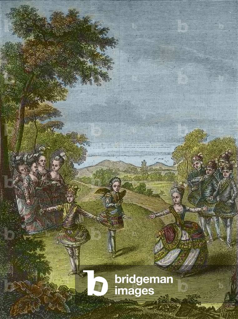 Representation of the ballet “The triumph of love