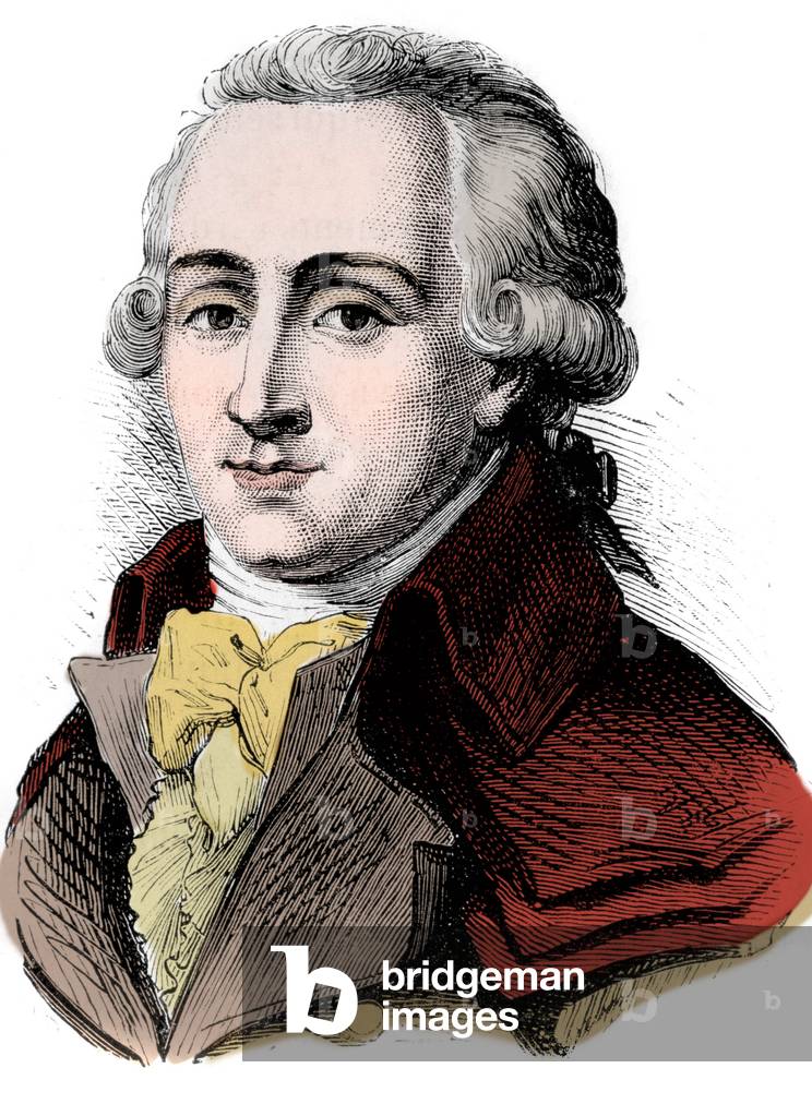 Portrait of Georges Couthon, French politician.