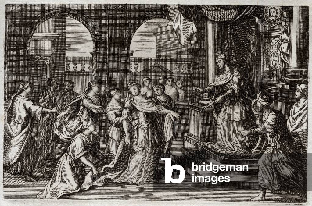 Illustration for the Royaumont Bible, 1811 (engraving)