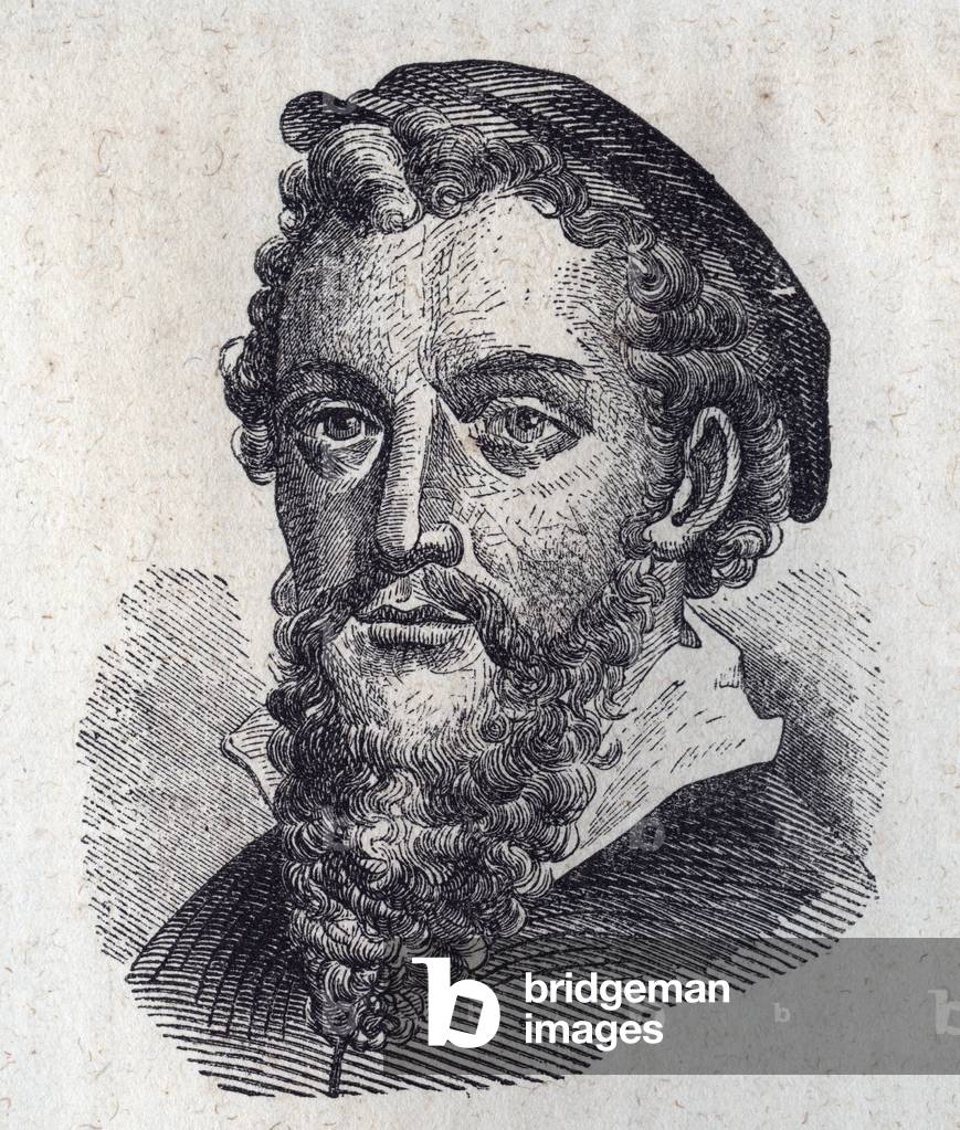 Portrait of Antonio Allegri - Correggio (engraving)