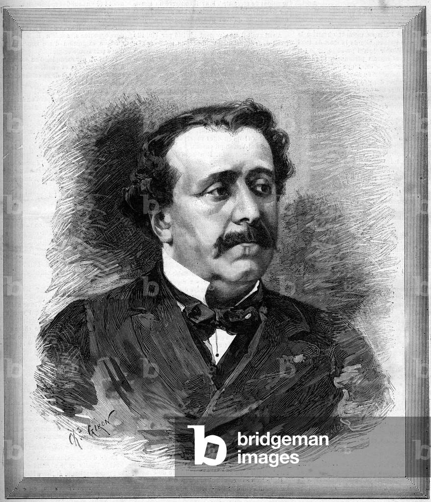 Portrait of Paul de Saint-Victor (Saint Victor) (1825-1881) French writer.