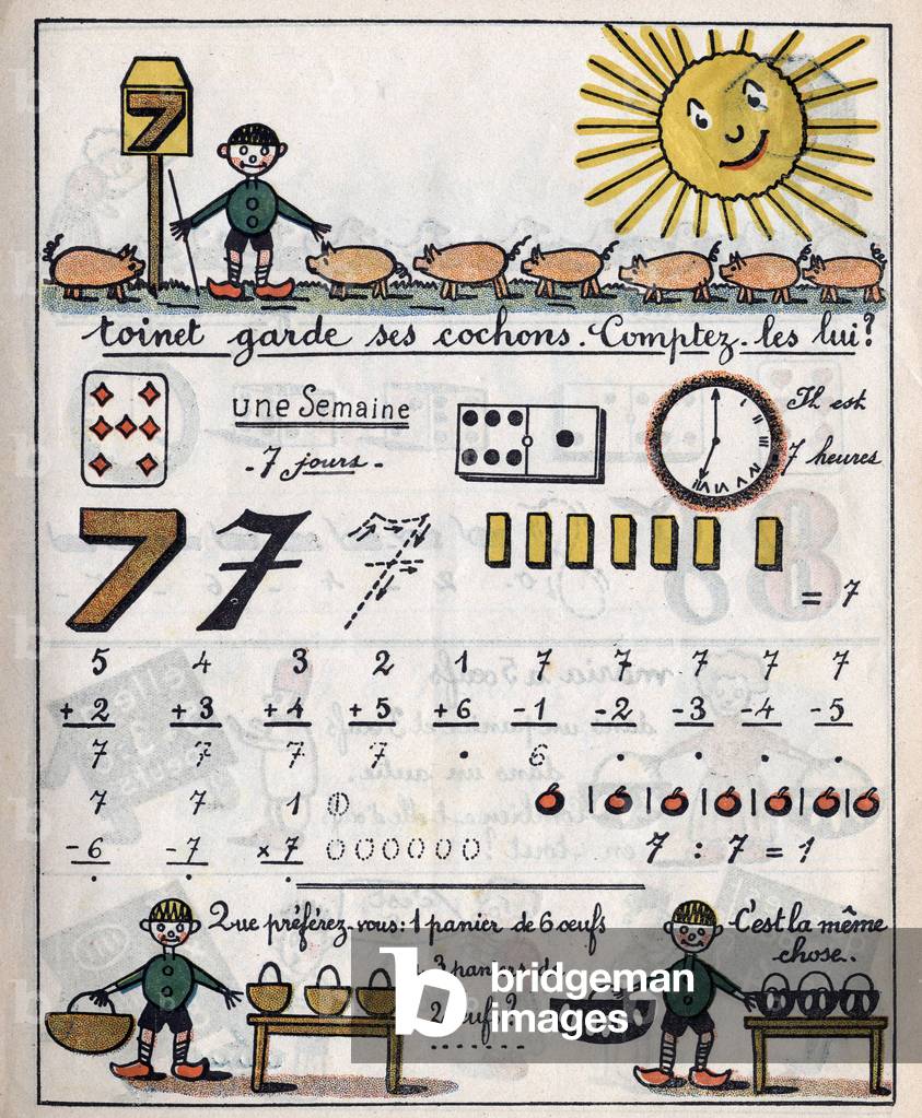 Book for children to learn to count: “I count, draw, guess and laugh” by by Andre Lagarde.