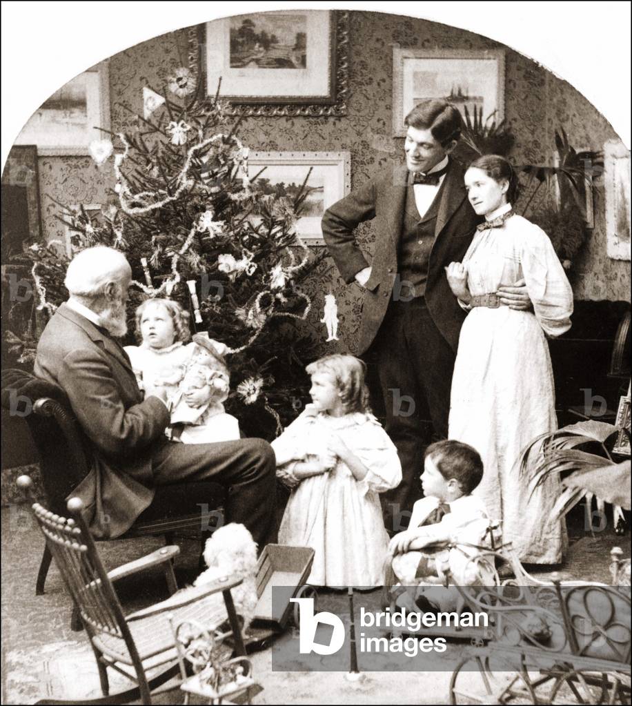 American family on Christmas Day, 1897.