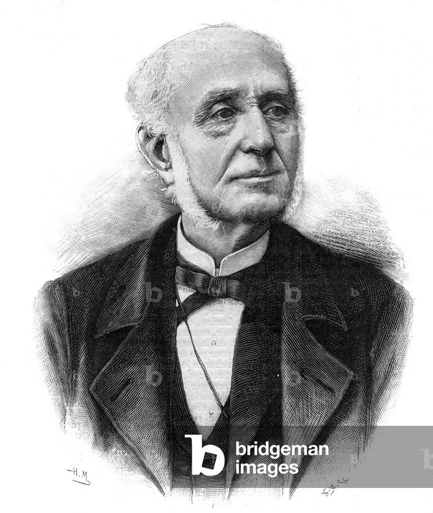 Portrait of Etienne Arago (1802-1892) dramatic author, politician, mayor of Paris