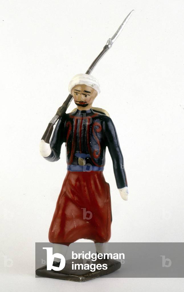 Lead soldier: the Zouave.