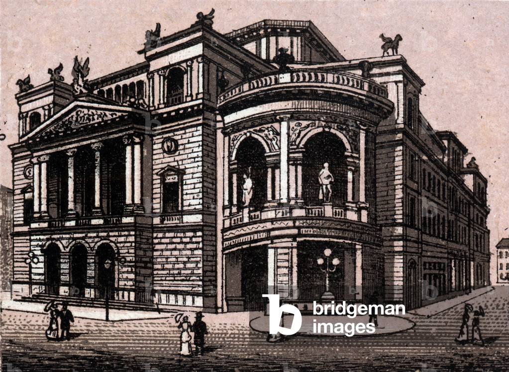 Stadttheater in Vienna in Austria (Vienna) in “The world illustrates 168 views” Undated (end of 19th century)