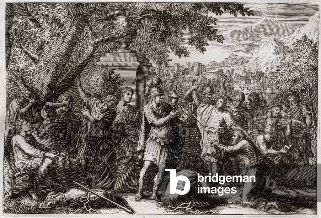 Illustration for the Royaumont Bible, 1811 (engraving)