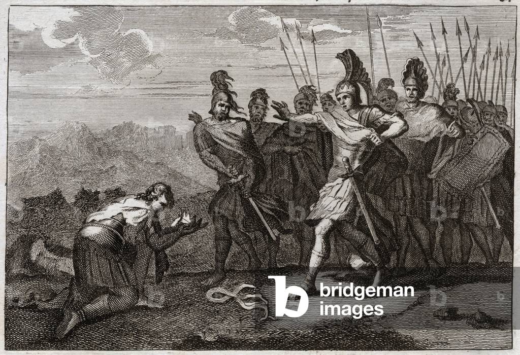 Illustration for the Royaumont Bible, 1811 (engraving)