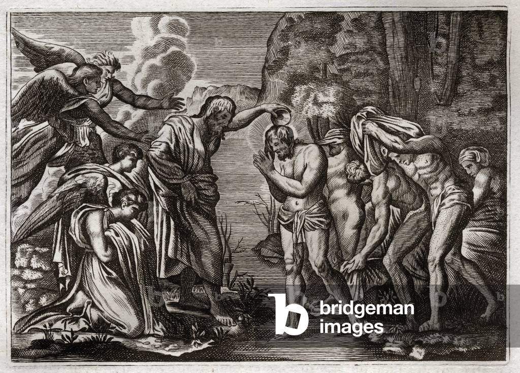 Illustration for the Royaumont Bible, 1811 (engraving)