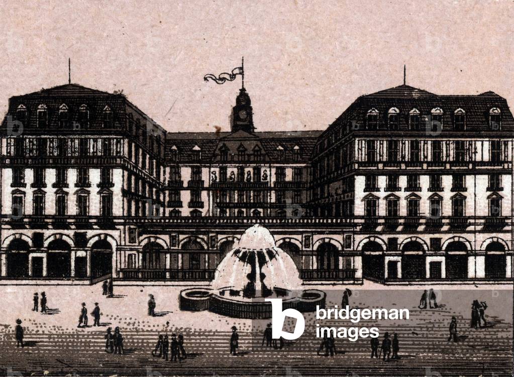 Hotel Frankfurter hof in Frankfurt Germany (Frankfurt, Germany) in “” The world illustrates 168 views”” Undated (end 19th century)