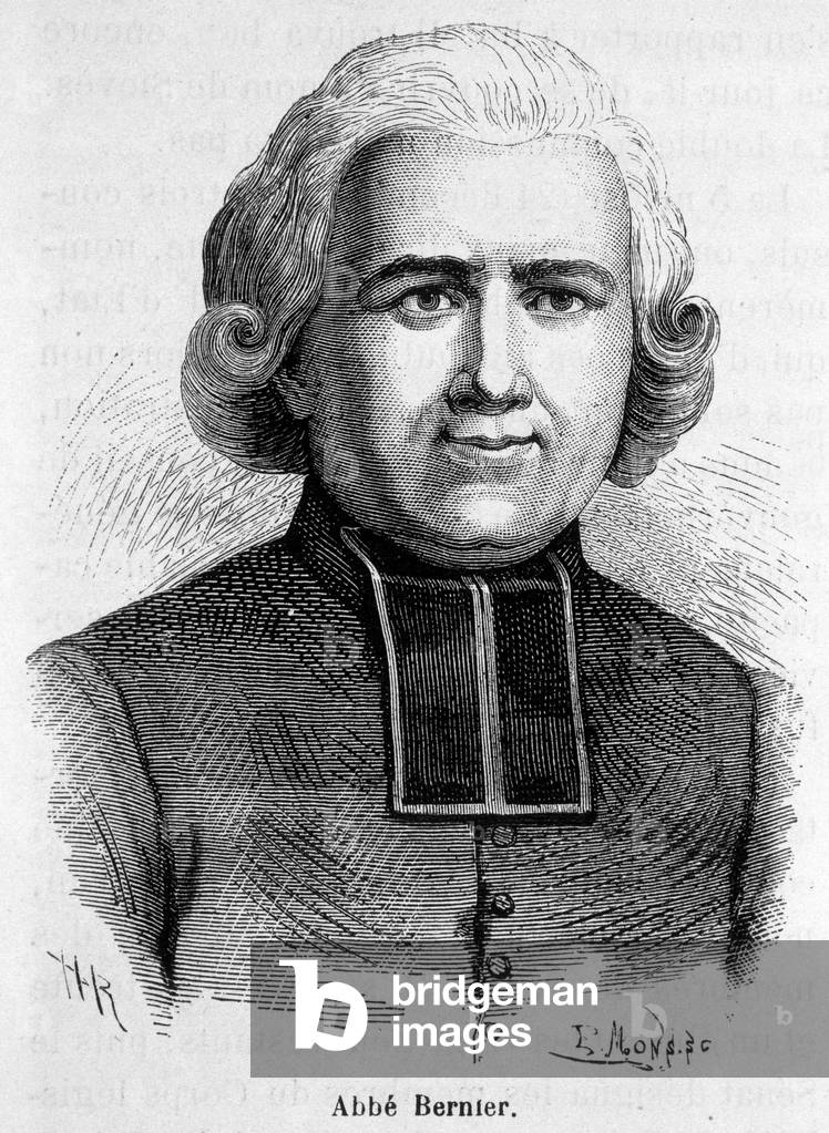 Portrait of the Abbe Bernier, prelat francais (1762-1806)