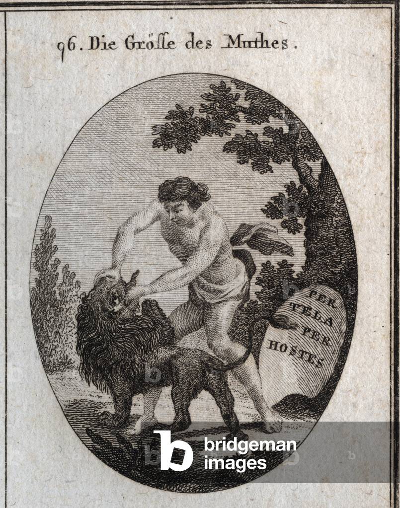 Illustration for Iconology or ideas from the sphere of passions and allegories, Vienna 1801 (engraving)