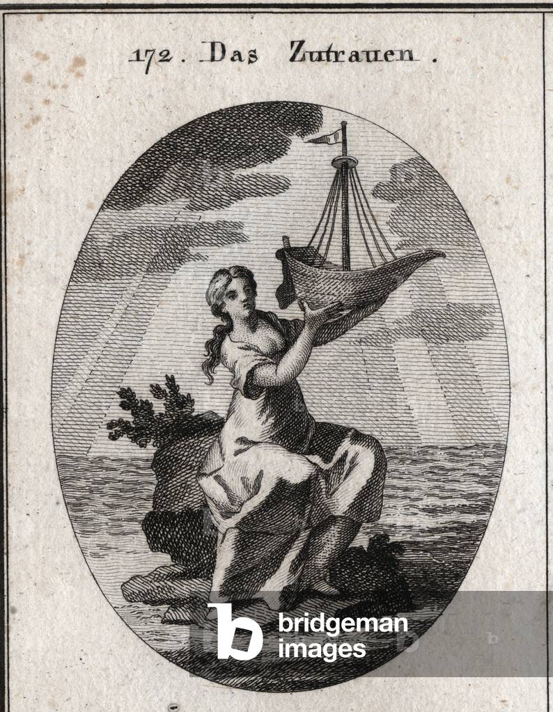 Illustration for Iconology or ideas from the sphere of passions and allegories, Vienna 1801 (engraving)