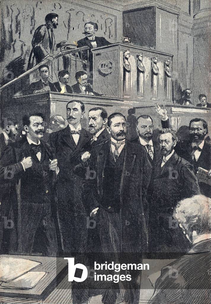 First sitting of the House of Deputes elected in 1898 - 