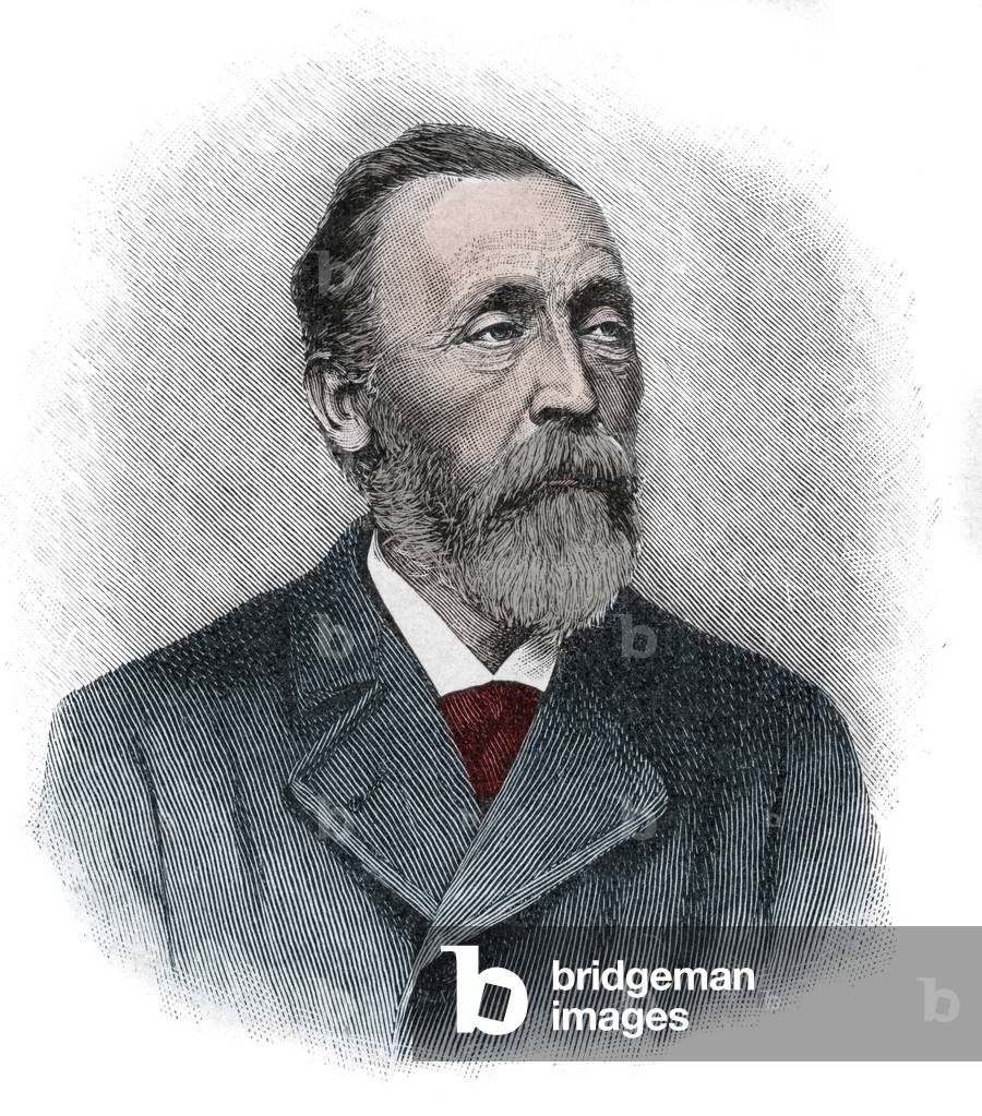 Portrait of Heinrich von Stephan (1831-1897) a general post director for the German Empire who reorganized the German postal service