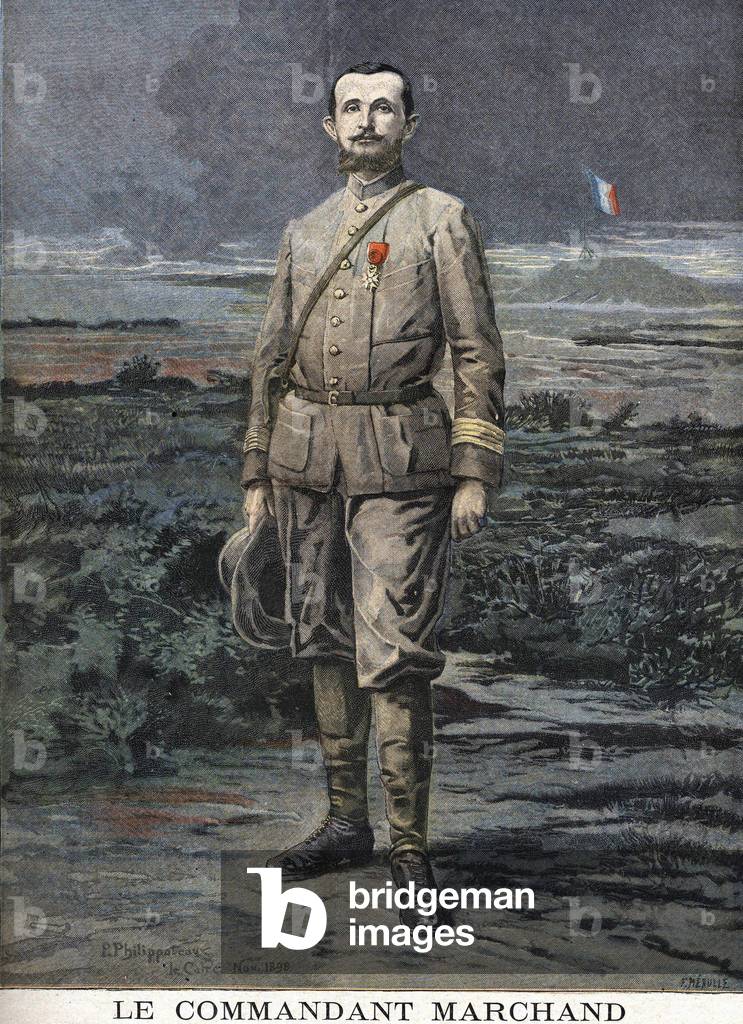 Le commandant Jean Baptiste Marchand (1863-1934) - in “Le Petit Journal” of 04/06/1899 (engraving)