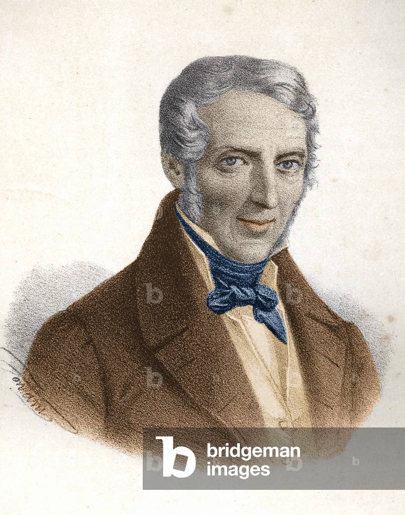 Portrait of Alessandro Manzoni, Italian writer (1785 - 1873)