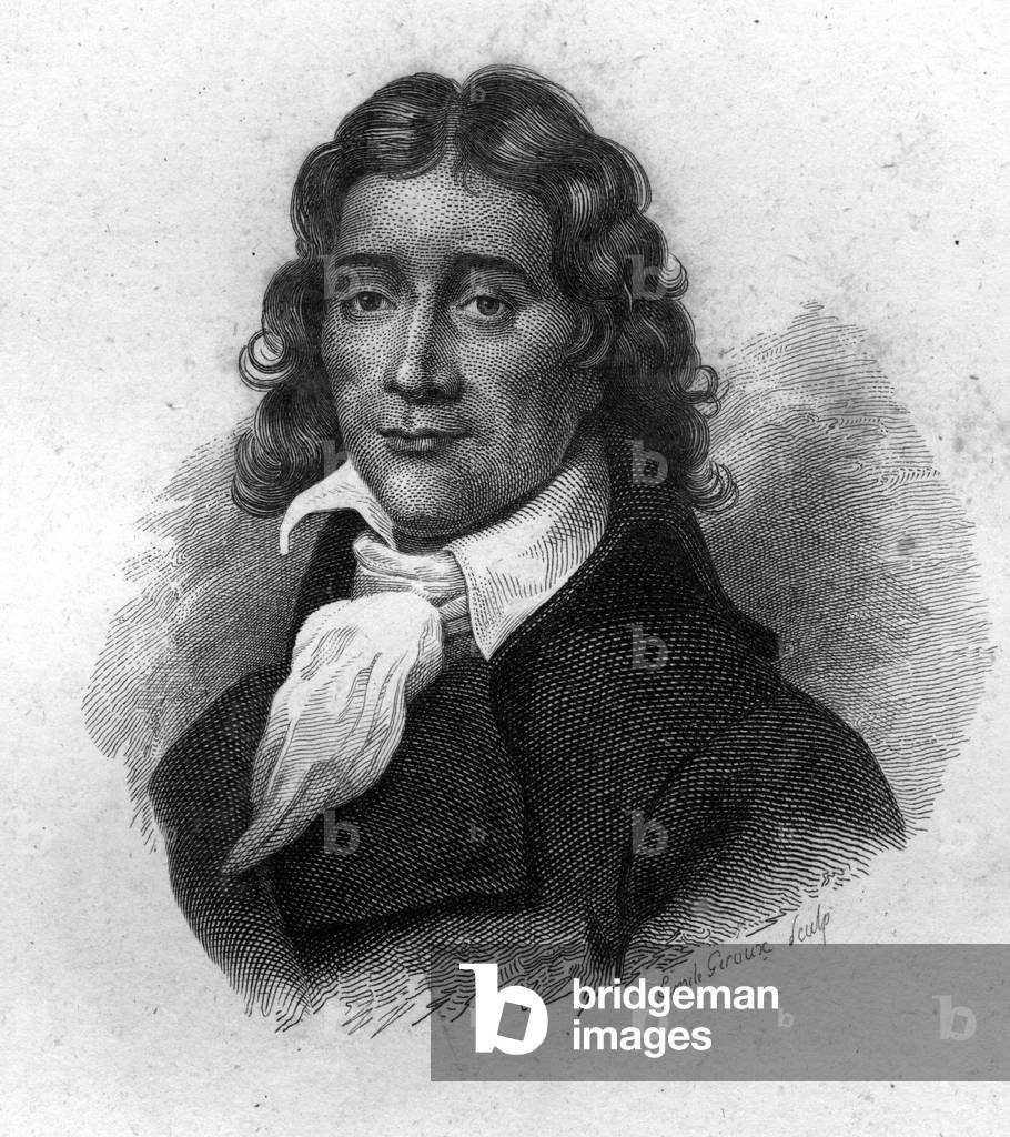 Portrait of Camille Desmoulins (1760-1794), French publicist and politician, engraving of the 19th century