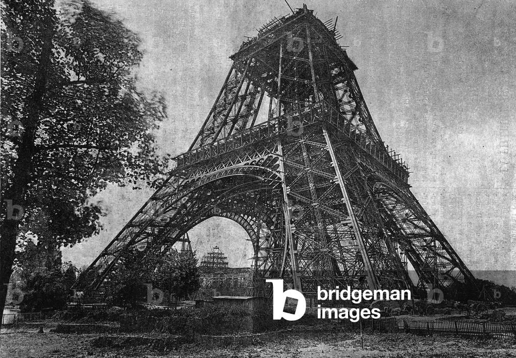 State of the Eiffel Tower in July 1888 in “” the newspaper of the Youth “” of 1888.