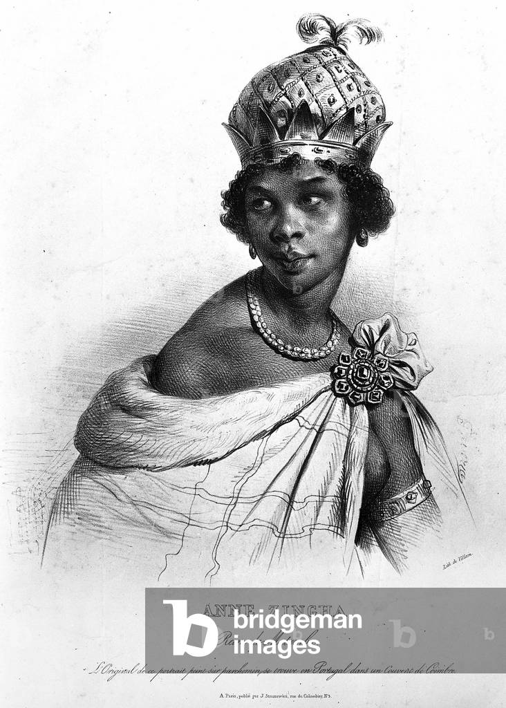 Ginga, a Rainha Quilombola of Matamba and Angola. ANNE ZINGHA QUEEN OF ANGOLA. (1587-1663).