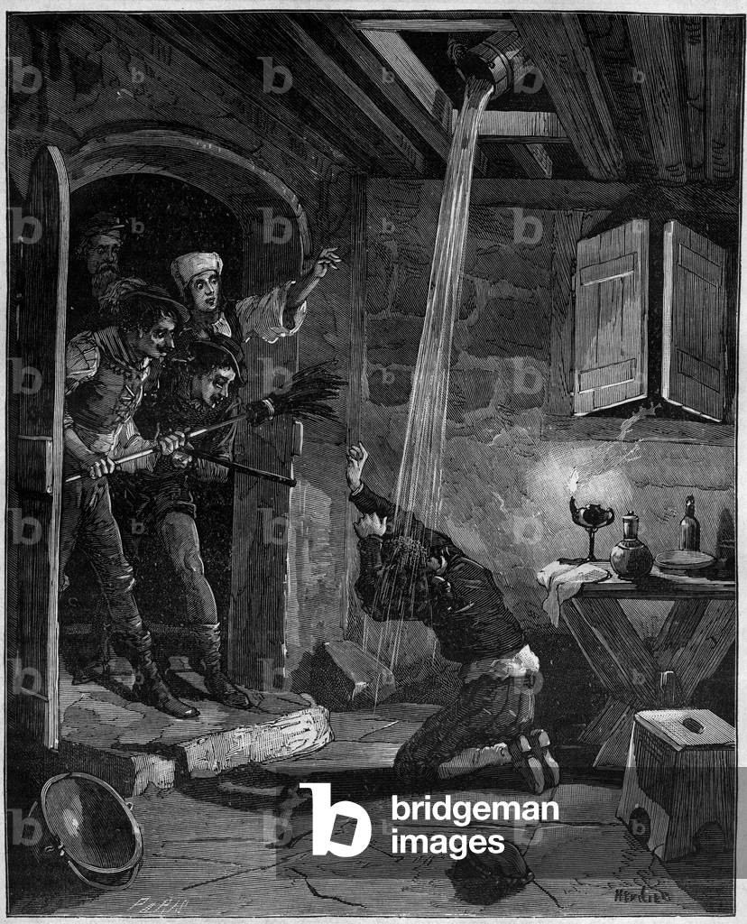 Rodrigo de Jerez, (Jeres) Begleiter von Christoph Kolumbus, war Skandal, als er in den Straßen Barcelonas öffe